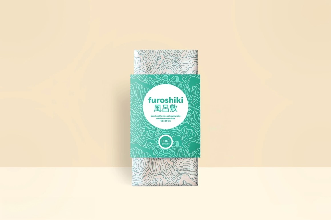 furoshiki geschnktuch zum nachhaltigen geschenke verpacken im souligen design